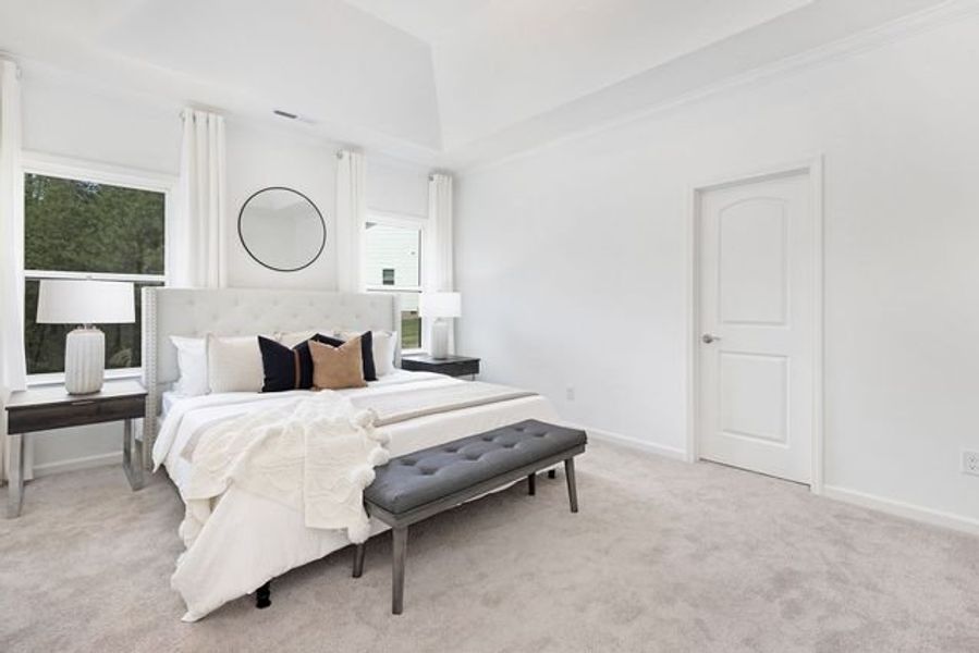 Representative furnished interior of a home built from the Cyprus by True Homes in Mooreland Oaks, Mount Holly (Image 25).