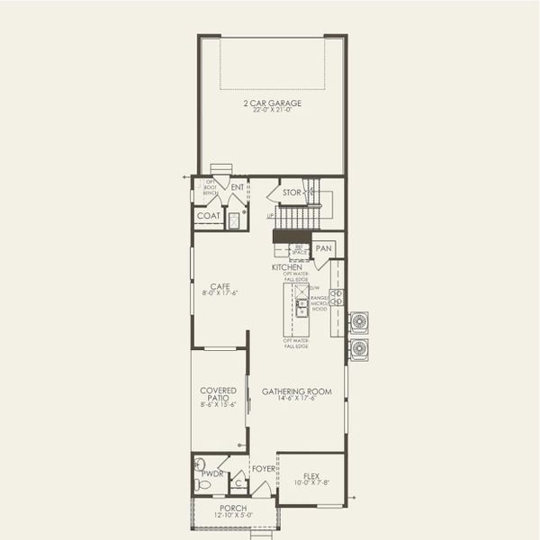 2D floor plan layout for the Peakstone by Pulte Homes in Parkvale at Sterling Ranch, Littleton, CO (Image 1). 2D floor plan layout for the Peakstone by Pulte Homes in Parkvale at Sterling Ranch, Littleton, CO (Image 1).