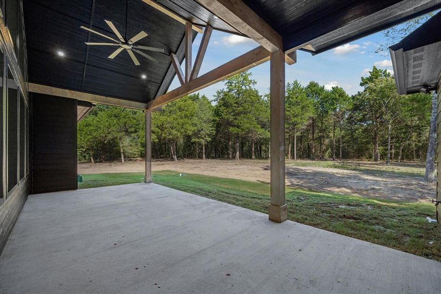 Large, open patio to soak in nature and enjoy your space