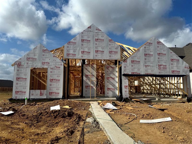 Actual progress of your home.