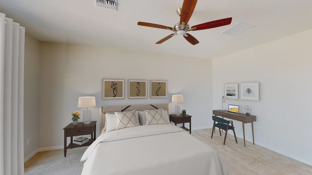 Representative furnished interior of a home built from the 201 by Elliott Homes in Las Barrancas, Yuma (Image 23).
