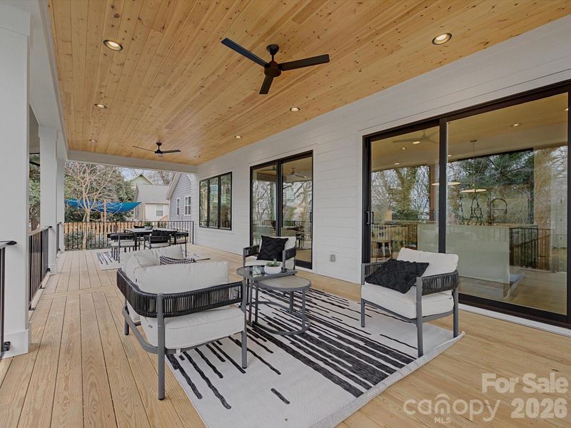 Exterior details and patio area of a home in , Charlotte (Image 29).