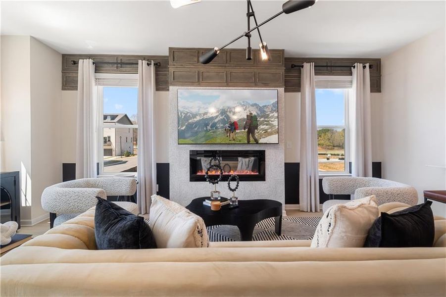 Furnished interior view inside a new home in Daybreak, Newnan (Image 29).