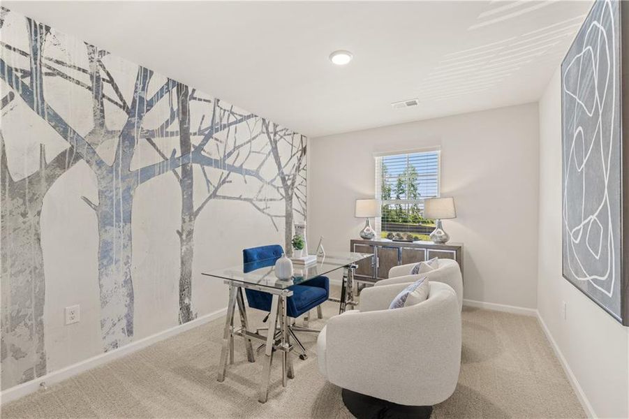 Furnished interior view inside a new home in Sandtown Falls, Atlanta (Image 16). Furnished interior view inside a new home in Sandtown Falls, Atlanta (Image 16).