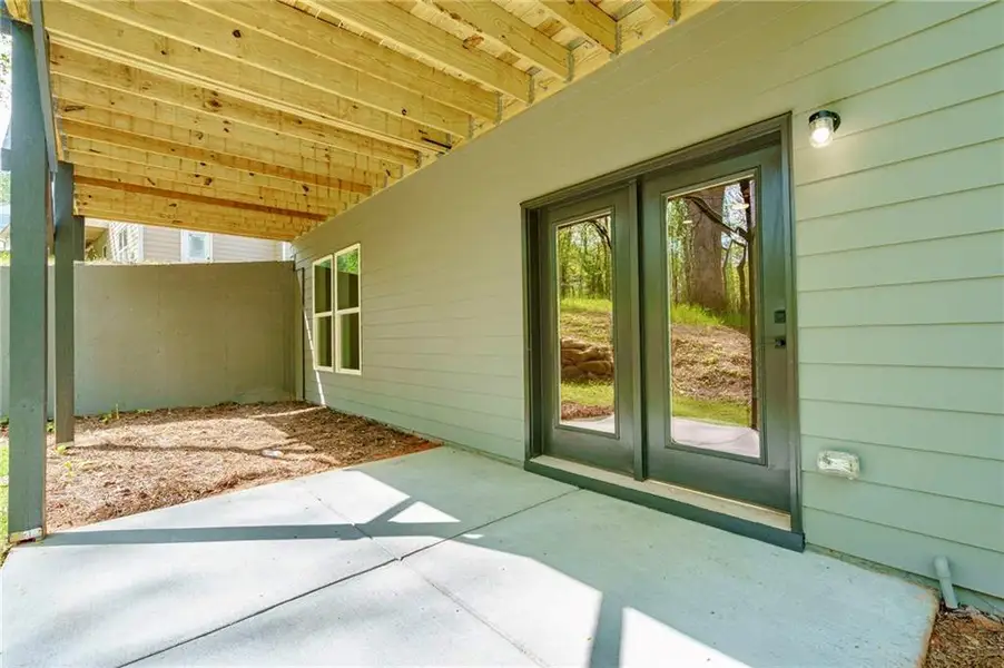 Exterior details and patio area of a home in , Atlanta (Image 28).
