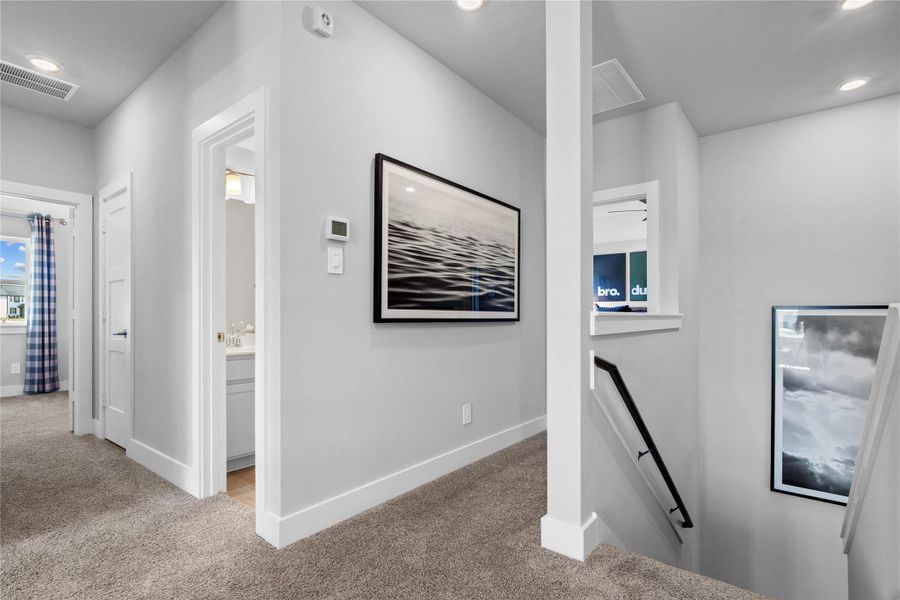 Furnished interior view inside a new home in Montgomery Ridge, Montgomery (Image 14). Furnished interior view inside a new home in Montgomery Ridge, Montgomery (Image 14).