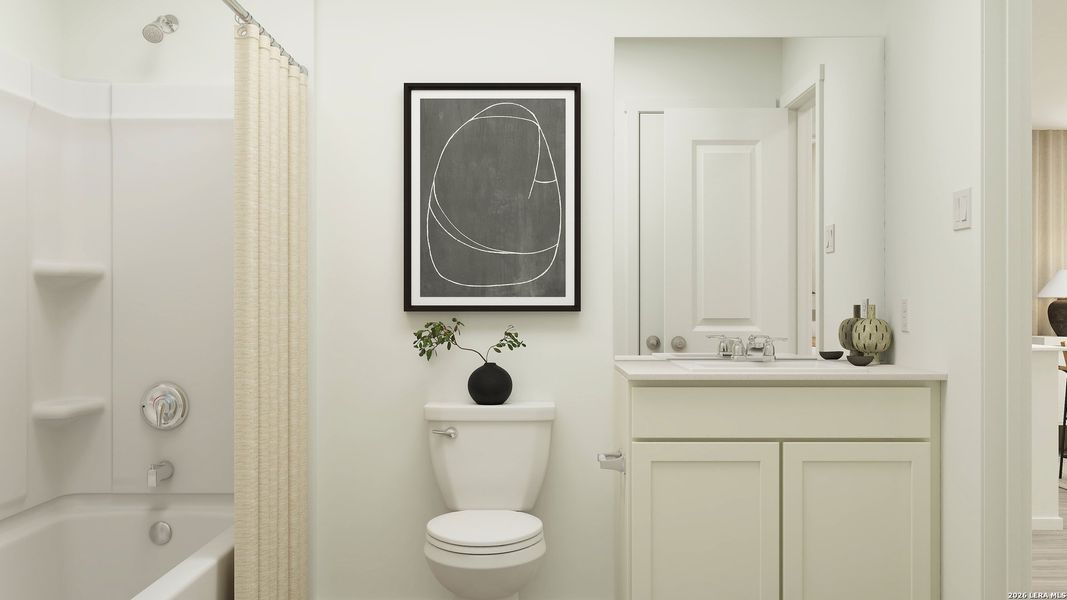 Furnished interior view inside a new home in , Marion (Image 29).