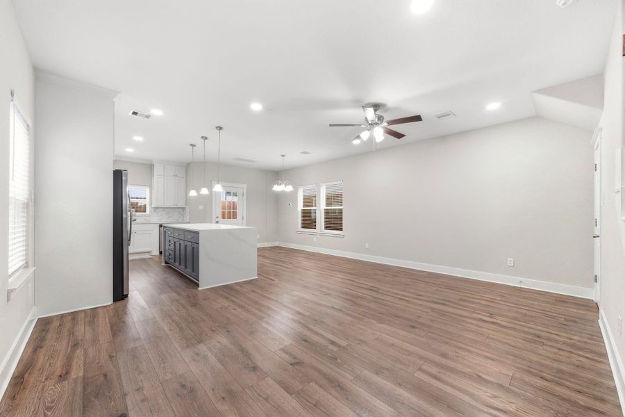 Spacious open concept living area designed for effortless entertaining and everyday living.