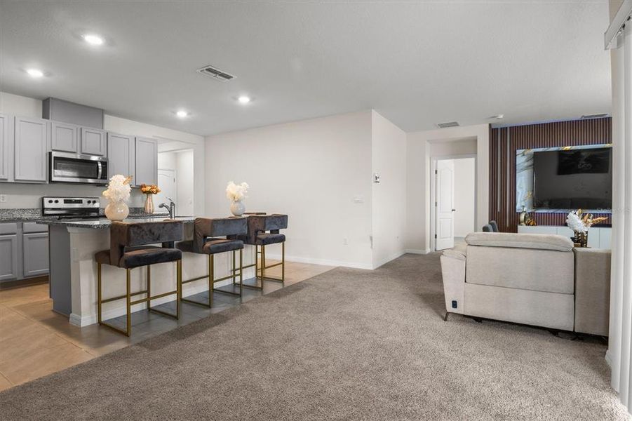 Furnished interior view inside a new home in Cypress Park Estates, Haines City (Image 16).