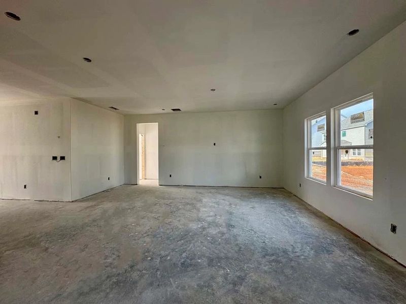 Family Room Construction Progress