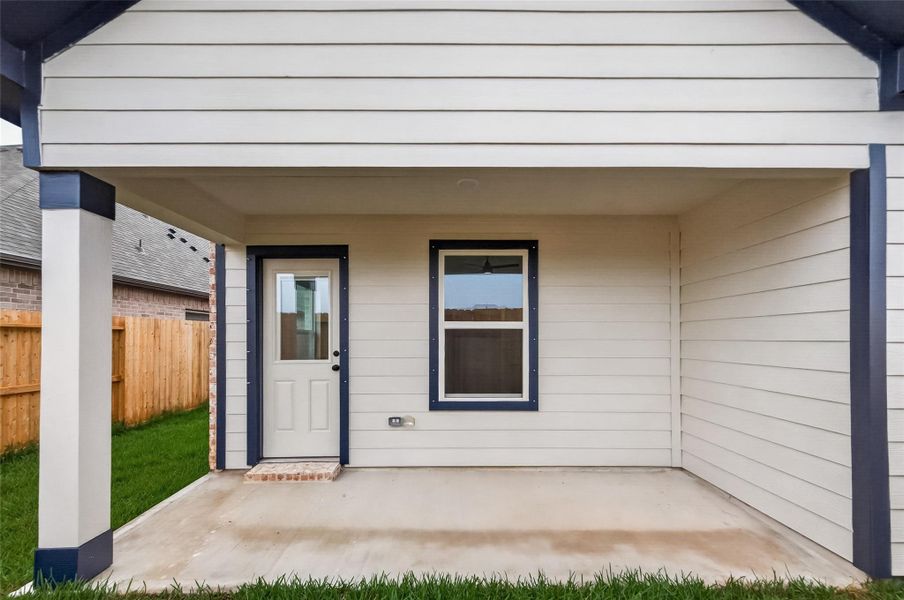 Exterior details and patio area of a home in Foxtail Palms, Manvel (Image 4). Exterior details and patio area of a home in Foxtail Palms, Manvel (Image 4).