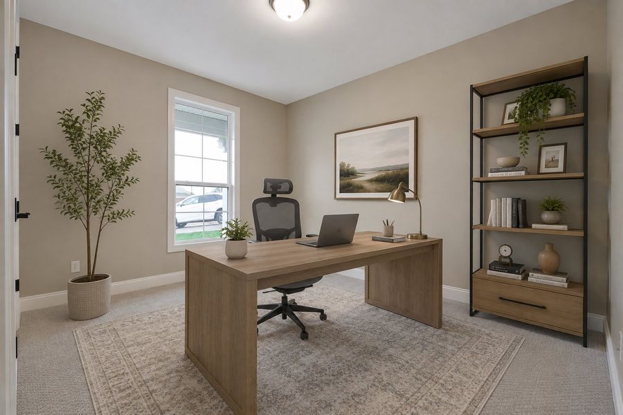 Representative furnished interior of a home built from the Capri IV by Perfection Builders in The Courtyards at The Heritage, Andover (Image 7).
