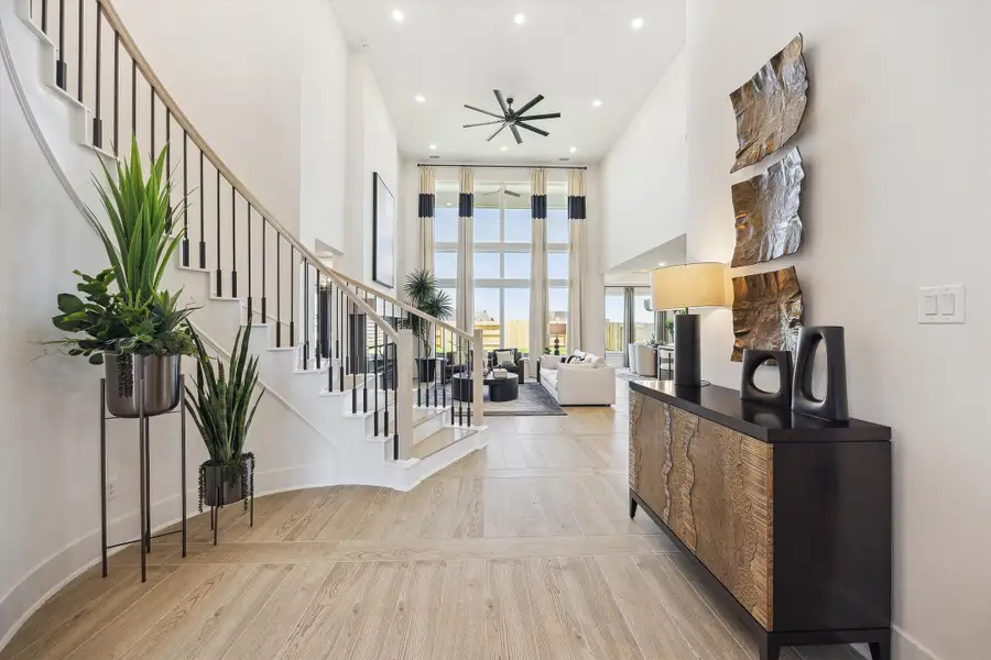 Furnished interior view inside a new home in Wolf Ranch - 55', Georgetown (Image 3).