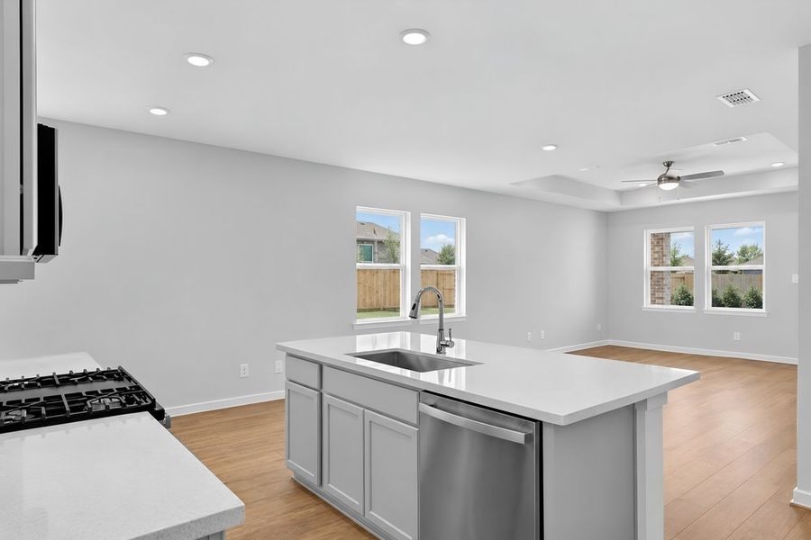 Furnished interior view inside a new home in Avalon at Cypress, Cypress (Image 7).