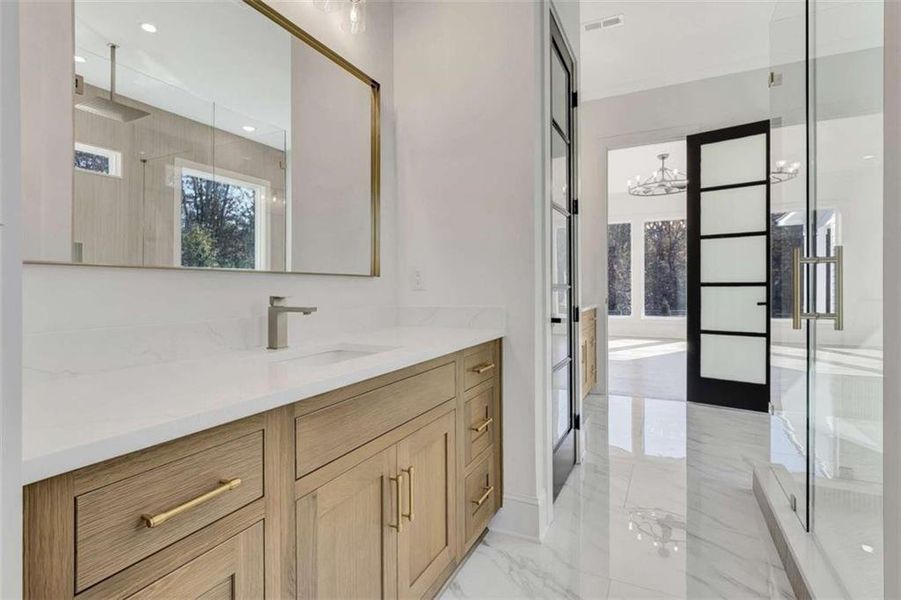 Furnished interior view inside a new home in , Brooks (Image 15).