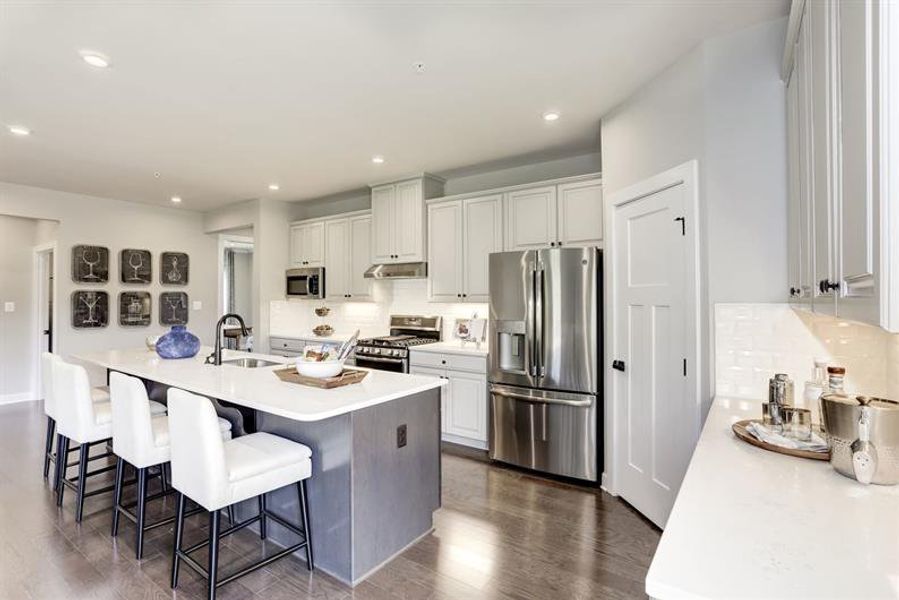 Furnished interior view inside a new home in Lakes at Riverbend, Navassa (Image 4).