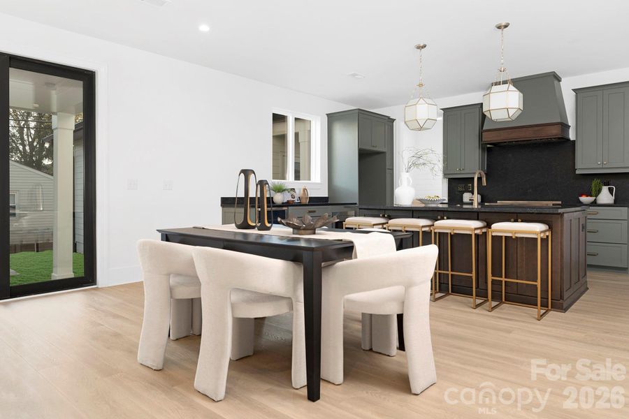 Furnished interior view inside a new home in , Charlotte (Image 28).