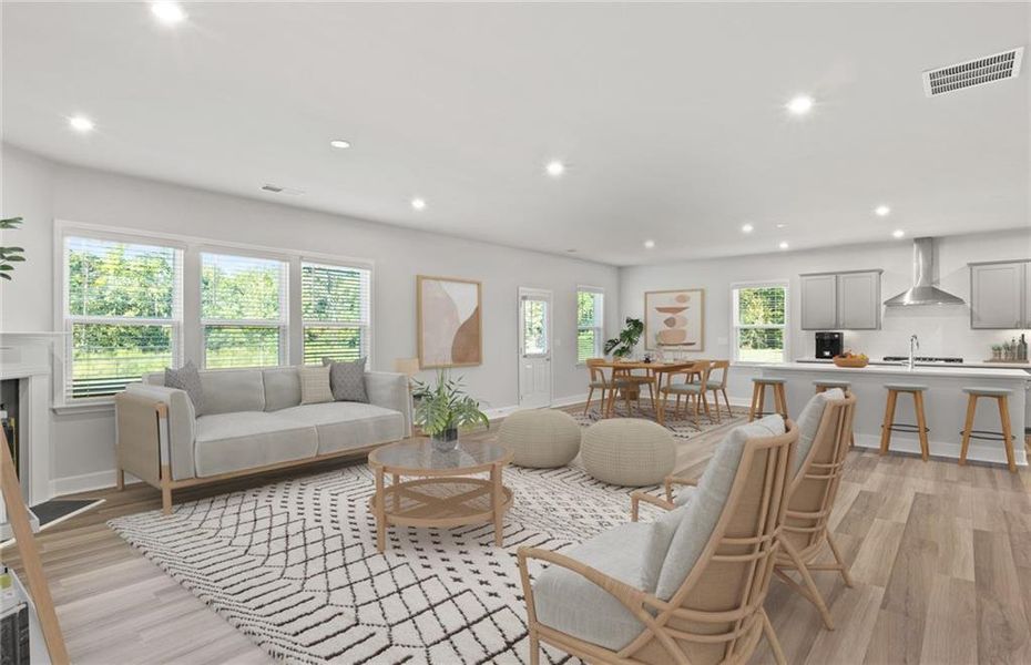 Furnished interior view inside a new home in Haverhill Estates, Dacula (Image 5).