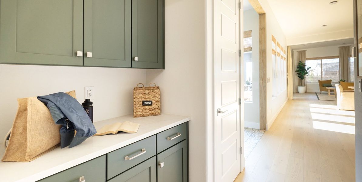 Furnished interior view inside a new home in Overlook at The Dells, Prescott (Image 19). Furnished interior view inside a new home in Overlook at The Dells, Prescott (Image 19).