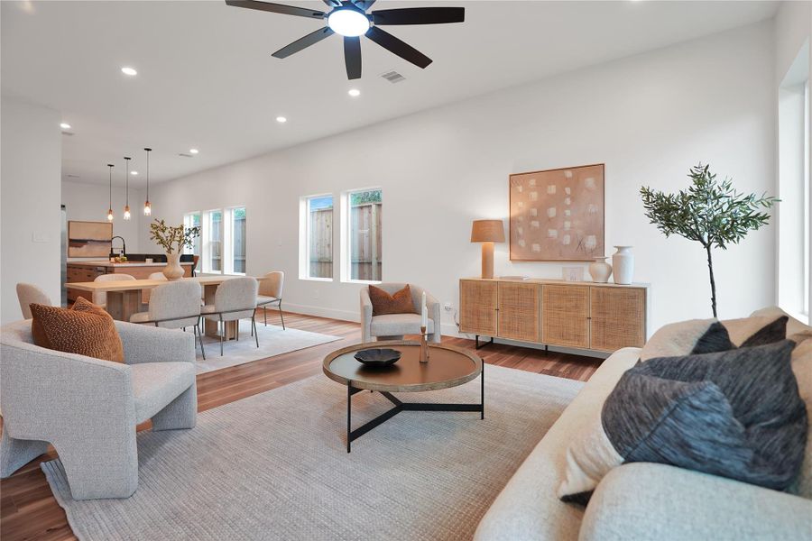 Furnished interior view inside a new home in , Houston (Image 19).