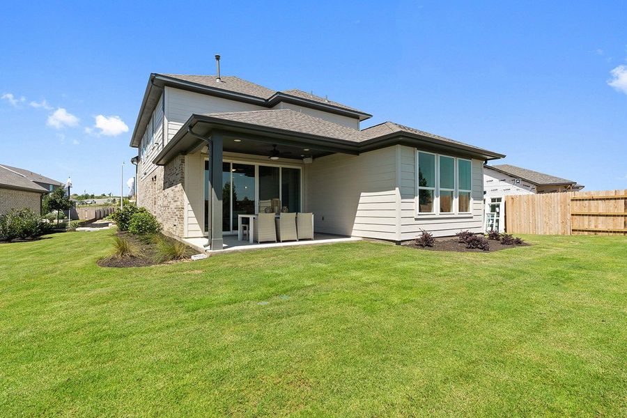 Exterior details and patio area of a home in Flora, Hutto (Image 22). Exterior details and patio area of a home in Flora, Hutto (Image 22).