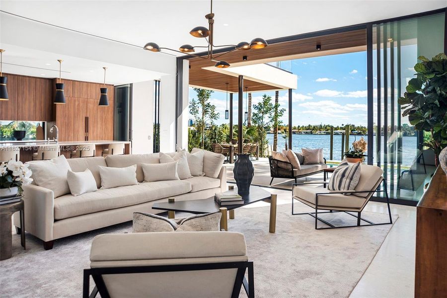 Furnished interior view inside a new home in , Miami Beach (Image 12).