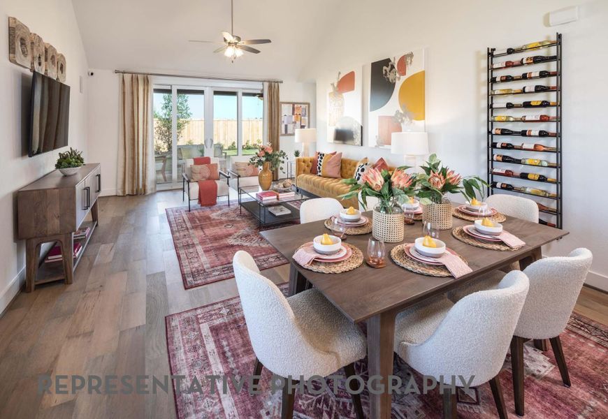 Furnished interior view inside a new home in Brookewater, Rosenberg (Image 6).