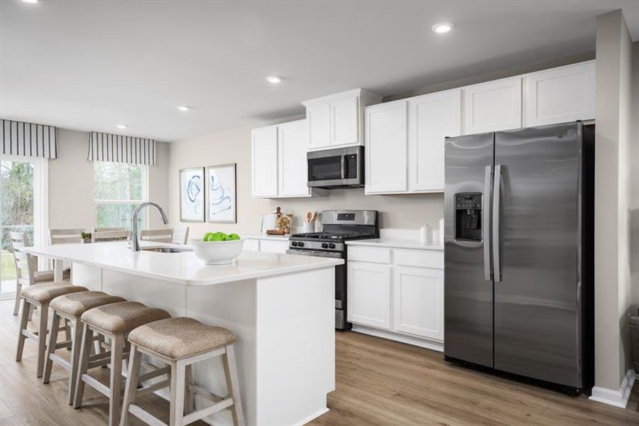 Representative furnished interior of a home built from the Rosewood by Ryan Homes in Liberty Grove, China Grove (Image 5).