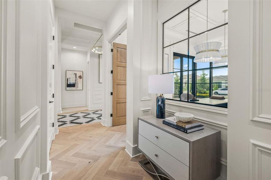 Furnished interior view inside a new home in Wild Blue at Waterside, Sarasota (Image 60).