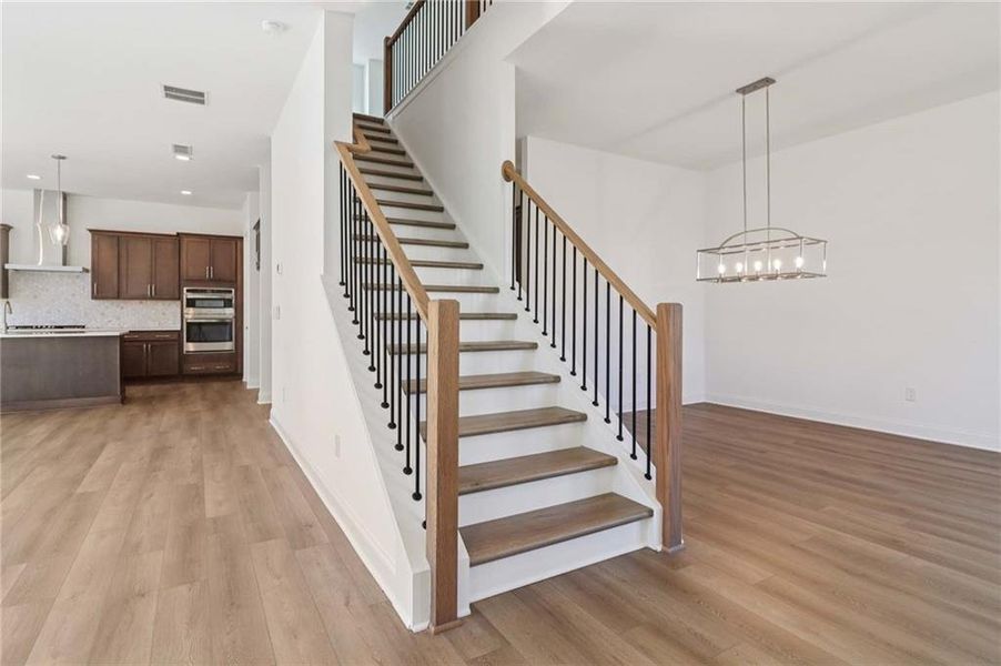 Spacious, unfurnished interior of a new home in East Harbor II at Chestatee, Dawsonville (Image 56).