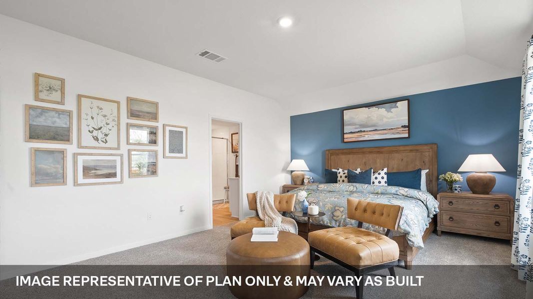 Furnished interior view inside a new home in Monarch Ranch, Manor (Image 28).