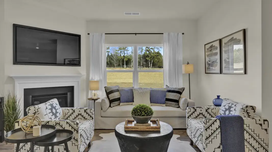 Representative furnished interior of a home built from the Cali by D.R. Horton in The Hideaway at Edgestone, Ooltewah (Image 18).