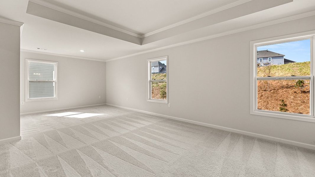 Representative unfurnished interior of a home built from the BELLVIEW by D.R. Horton in Hamptons at Riverwood South, Dallas (Image 17).