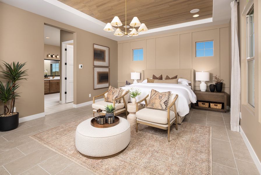 Representative furnished interior of a home built from the Tyndall by Taylor Morrison in Verdin Summit Collection, Phoenix (Image 9).