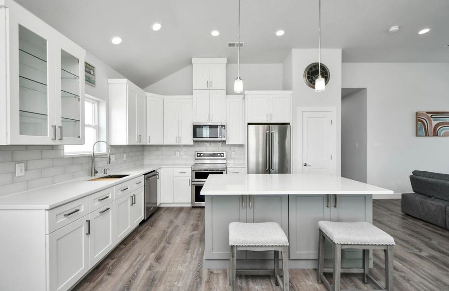 Furnished interior view inside a new home in , Galveston (Image 8). Furnished interior view inside a new home in , Galveston (Image 8).