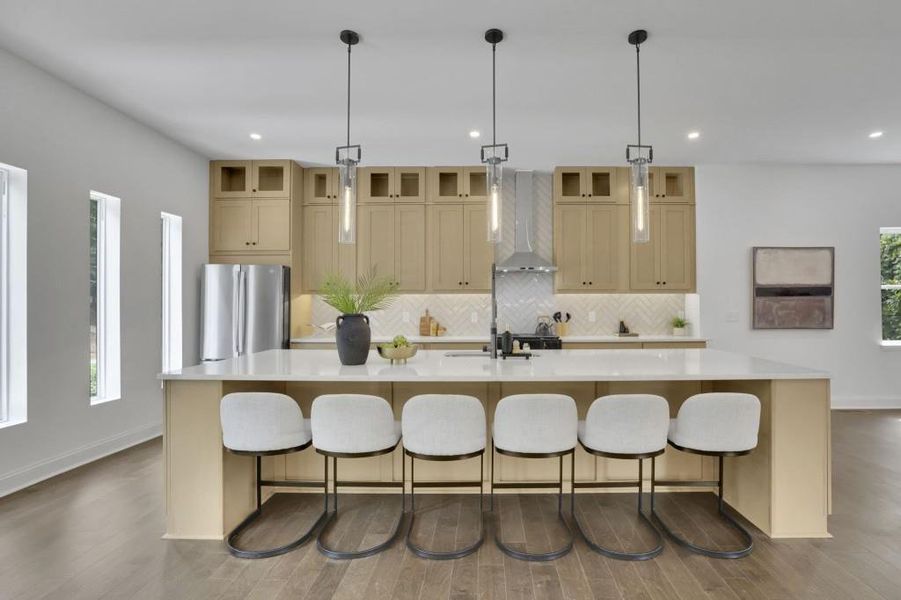 Furnished interior view inside a new home in , Buford (Image 17).