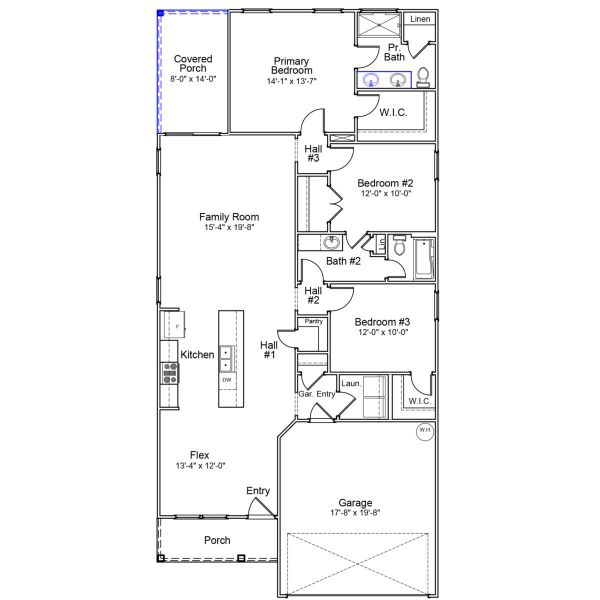 2D floor plan layout of this home in Hanes Lake, Winston-Salem, NC (Image 5). 2D floor plan layout of this home in Hanes Lake, Winston-Salem, NC (Image 5).