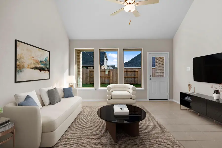 Furnished interior view inside a new home in The Trails, New Caney (Image 10).