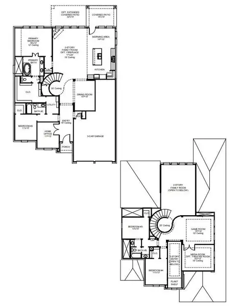 2D floor plan layout of this home in StoneCreek Estates, Richmond, TX (Image 4). 2D floor plan layout of this home in StoneCreek Estates, Richmond, TX (Image 4).