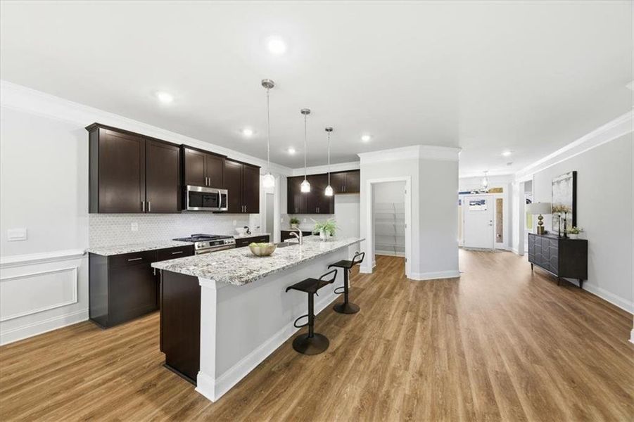 Furnished interior view inside a new home in Tuscany Hills, Douglasville (Image 29).
