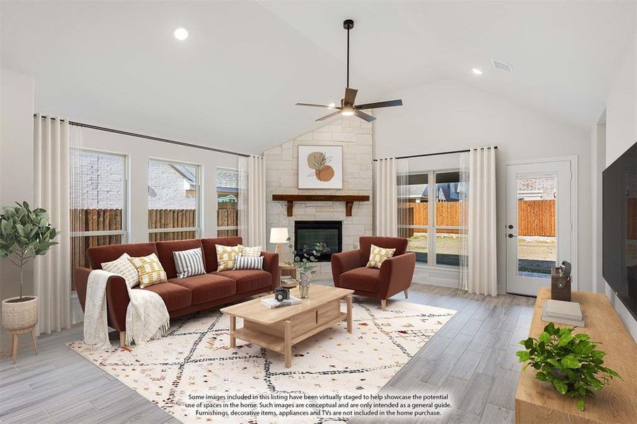 Furnished interior view inside a new home in Addison Hills Classic 60s, Cedar Hill (Image 17).