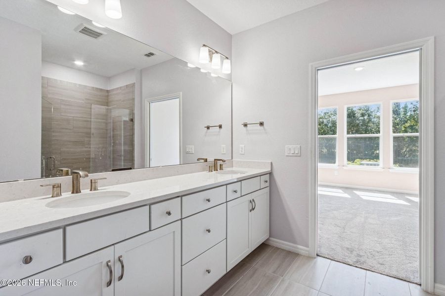 Furnished interior view inside a new home in Del Webb Wildlight, Wildlight (Image 14).