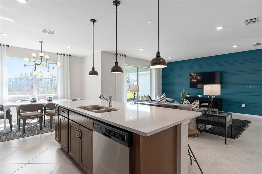 Furnished interior view inside a new home in Tohoqua, Kissimmee (Image 17).