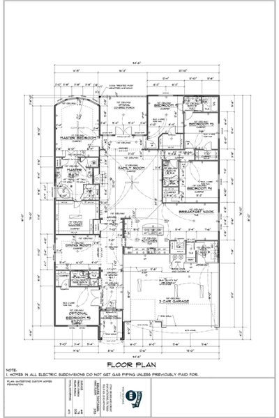2D floor plan layout for the The Pennington by Whitestone Custom Homes in Johnson Ranch, Bulverde, TX (Image 3).