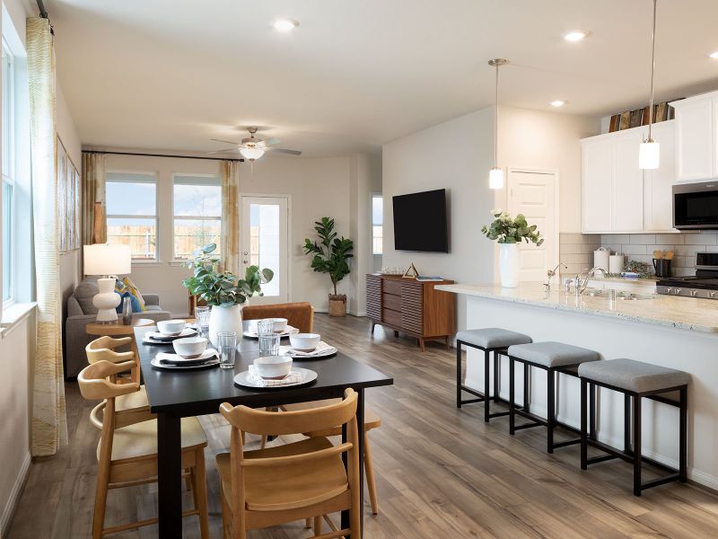 Furnished interior view inside a new home in Webercrest Heights, Houston (Image 8).