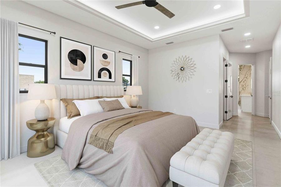 Furnished interior view inside a new home in , Plant City (Image 10).