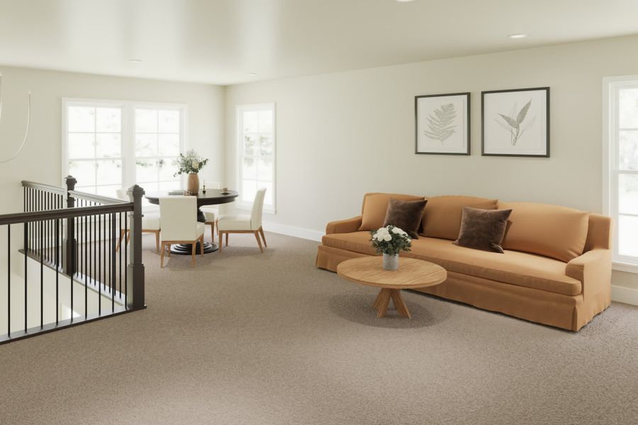 Representative furnished interior of a home built from the Carrington by Fischer Homes in The Dunes at Sandbar, Santa Rosa Beach (Image 6).
