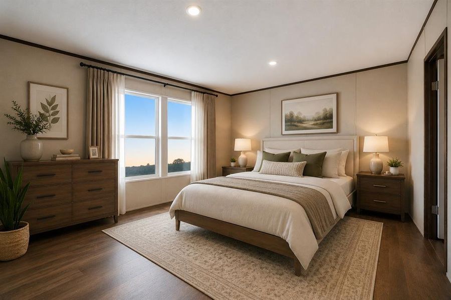 Furnished interior view inside a new home in , Springtown (Image 10).