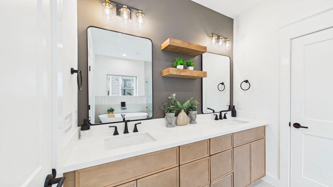 Furnished interior view inside a new home in , Houston (Image 34).
