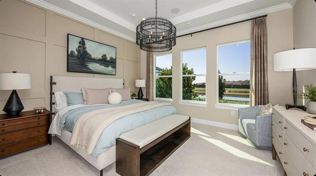 Furnished interior view inside a new home in Esplanade at Wellen Park, Englewood (Image 7).